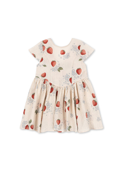 Konges Sløjd Ava Bow Dress GOTS - Marmelade Sun
