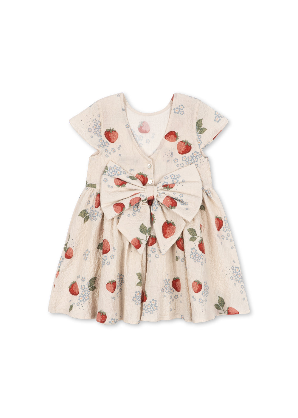 Konges Sløjd Ava Bow Dress GOTS - Marmelade Sun