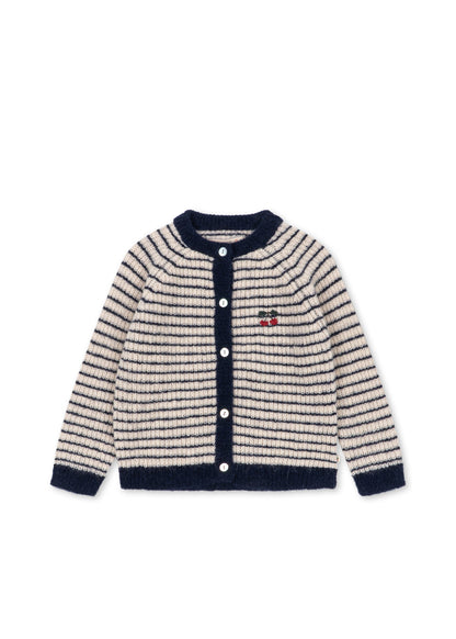 Konges Sløjd Barli Cardigan in Navy Stripe