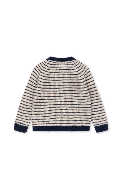 Konges Sløjd Barli Cardigan - Navy Stripe — official Konges Sløjd image 4