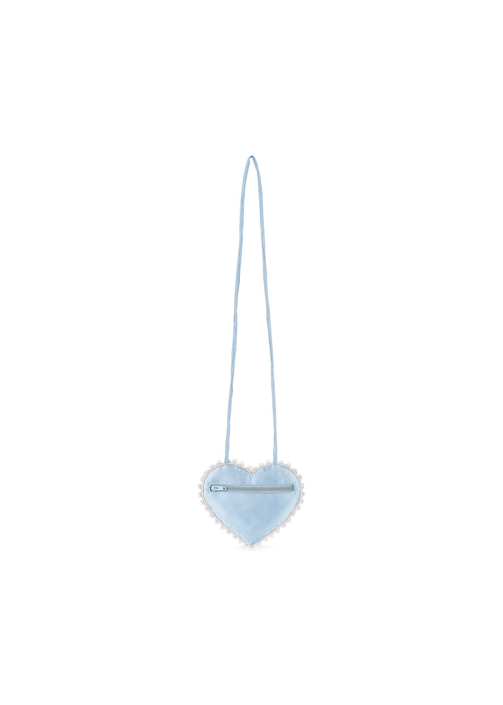 Konges Sløjd Beaded Heart Mini Purse - Ashley Blue