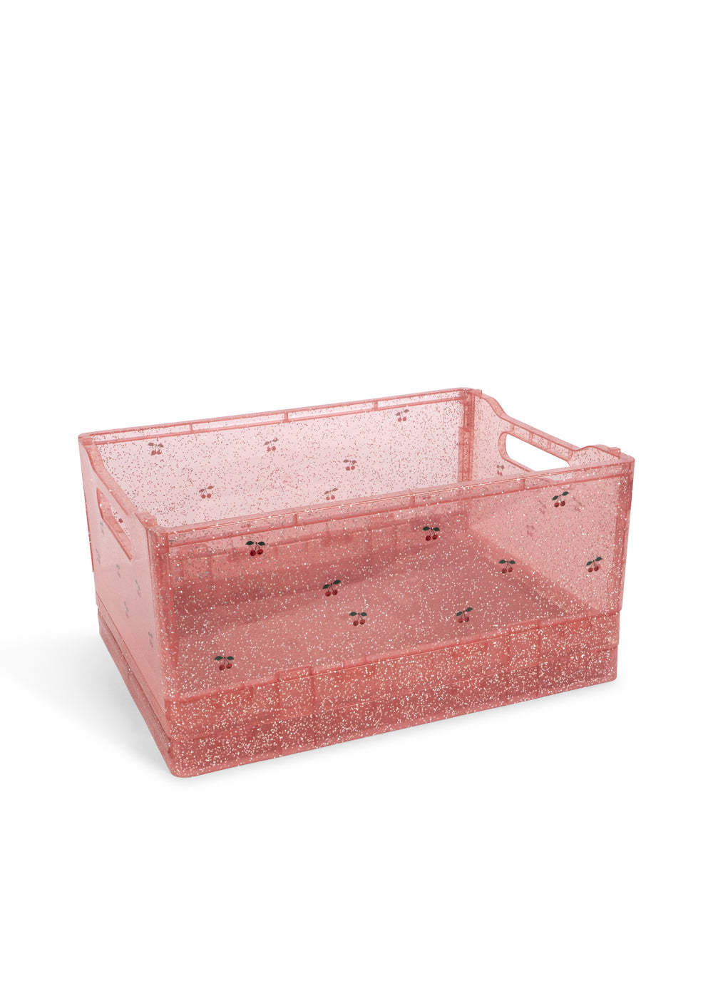 2 PACK GLITTER STORAGE BOX - sparkling blush