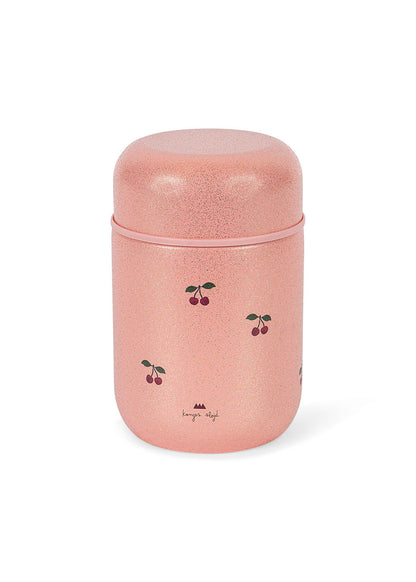 Konges Sløjd Glitter Thermo Food Jar – Cherry Glitter