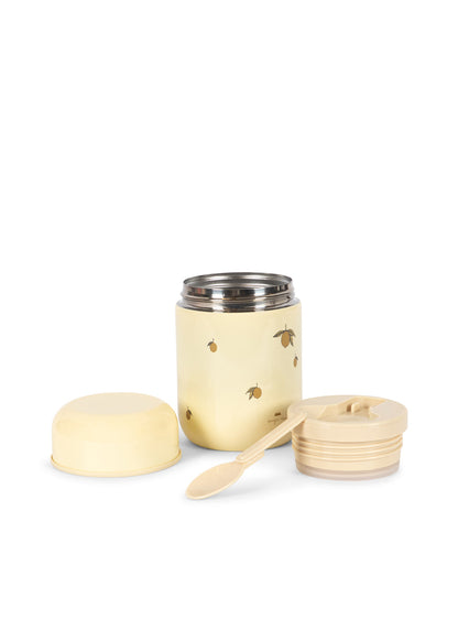 Konges Sløjd Thermo Food Jar - Lemon | Stainless Steel Kids Food Container