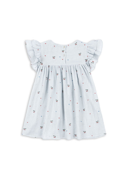 Konges Sløjd COCO DRESS - cherry blue coeur