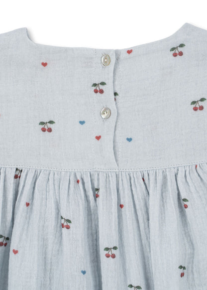 Konges Sløjd COCO DRESS - cherry blue coeur