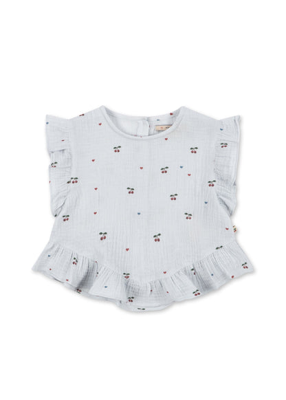 Konges Sløjd COCO TOP - cherry blue coeur