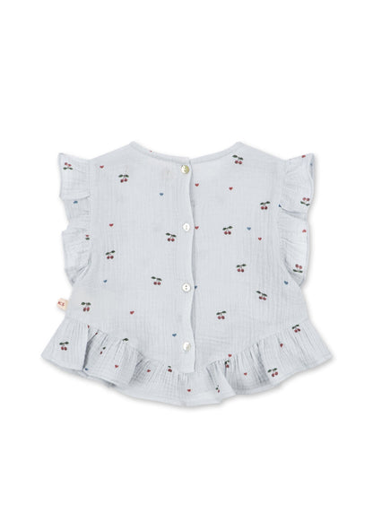 Konges Sløjd COCO TOP - cherry blue coeur