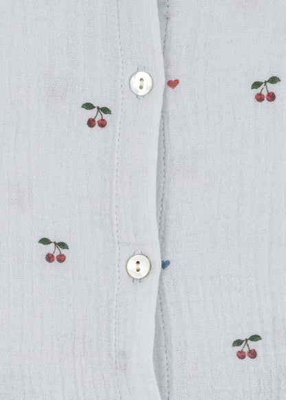 Konges Sløjd COCO TOP - cherry blue coeur