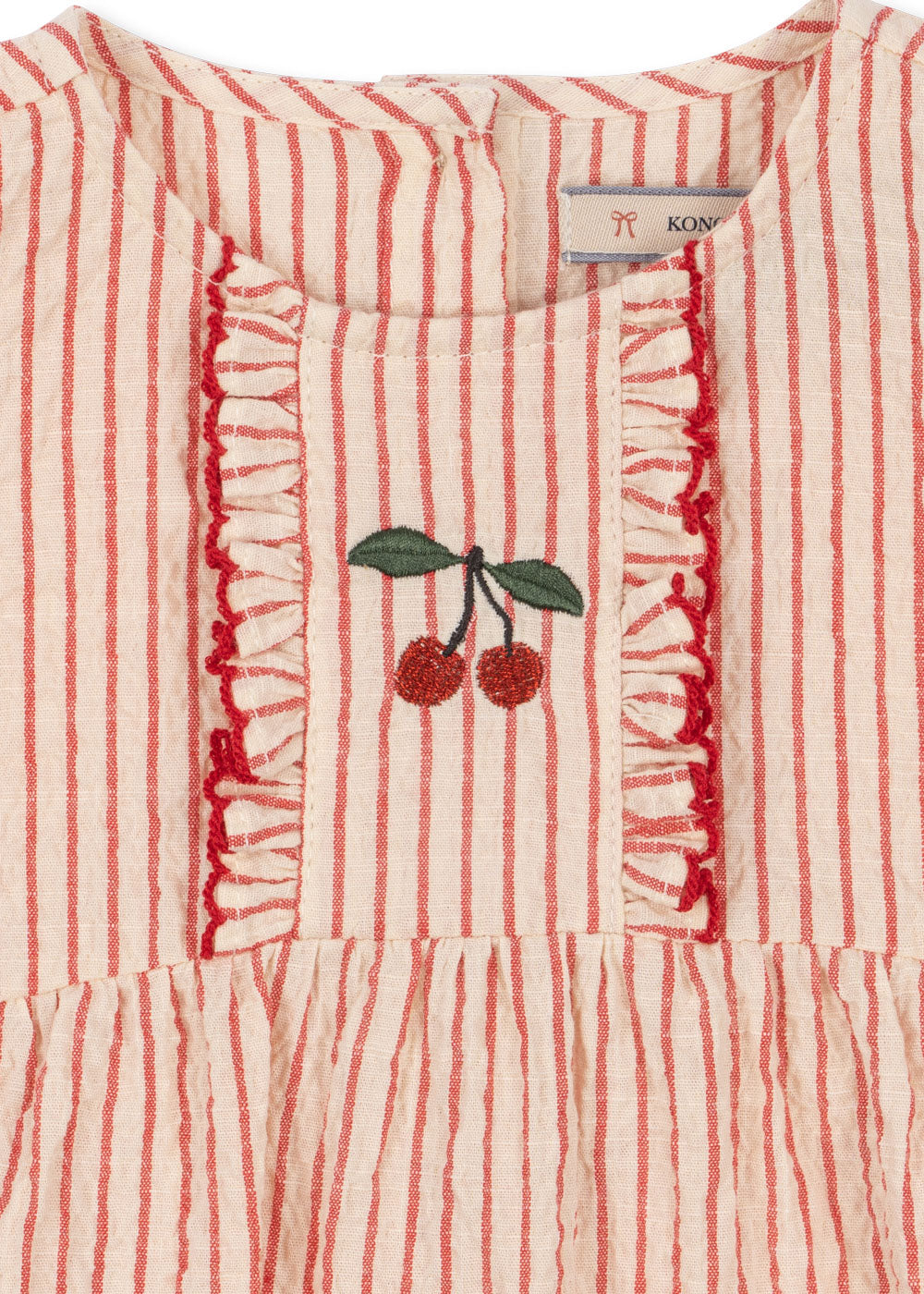 Konges Sløjd Ellie Frill Romper – Amour Stripe
