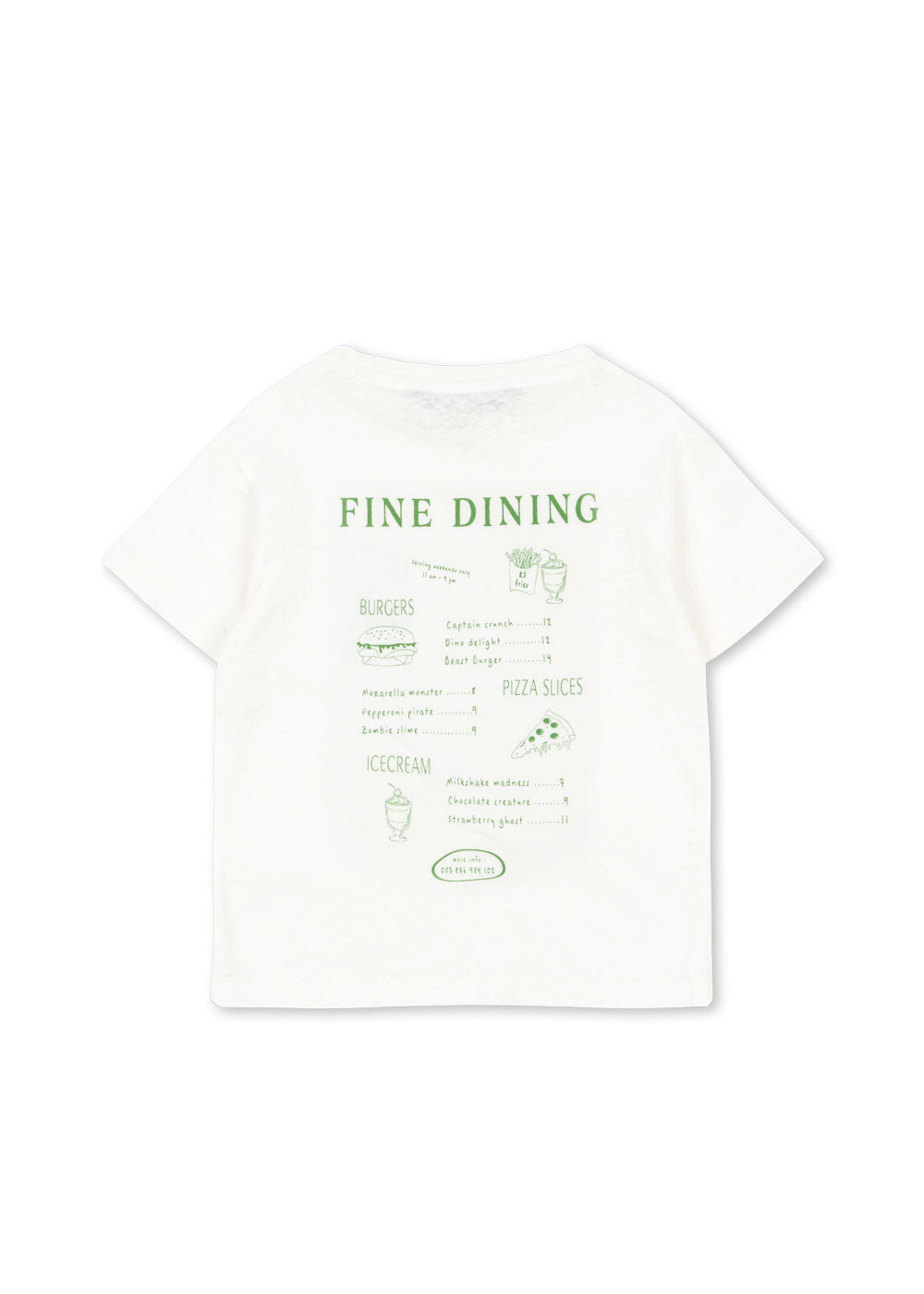 Konges Sløjd ERA TEE - off white/fine dining