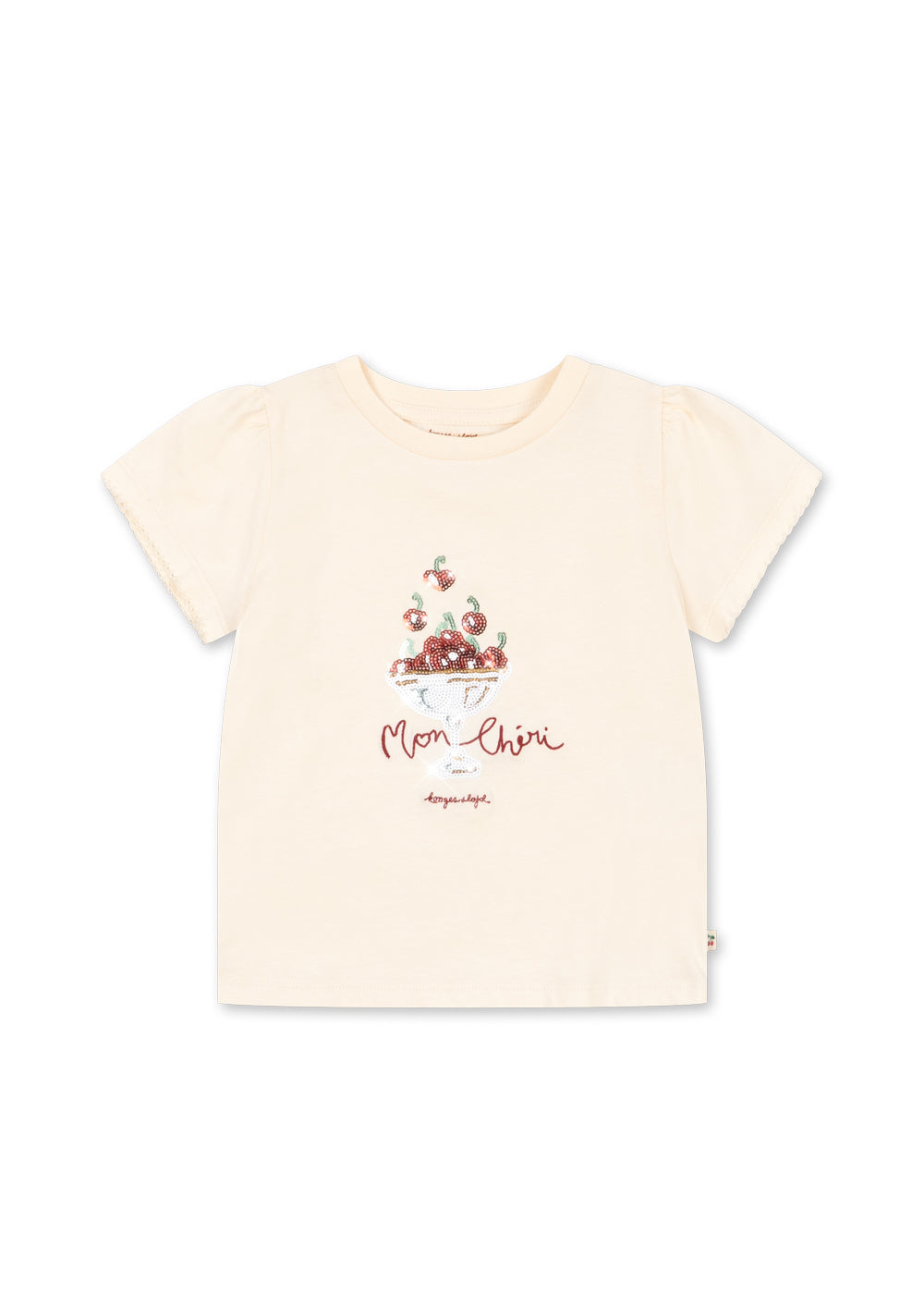 Konges Sløjd FAMO PUFF TEE - ecru