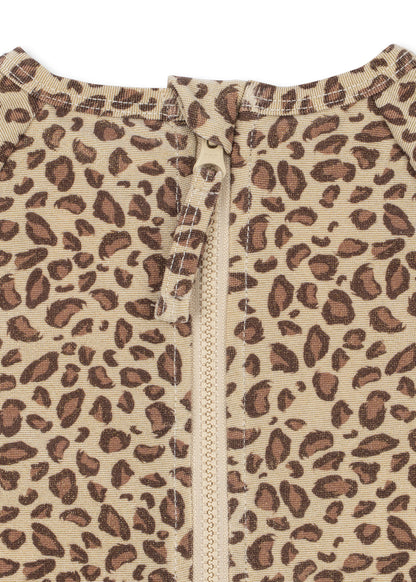Konges Sløjd  KITTY LONG SLEEVE SWIMSUIT - leo
