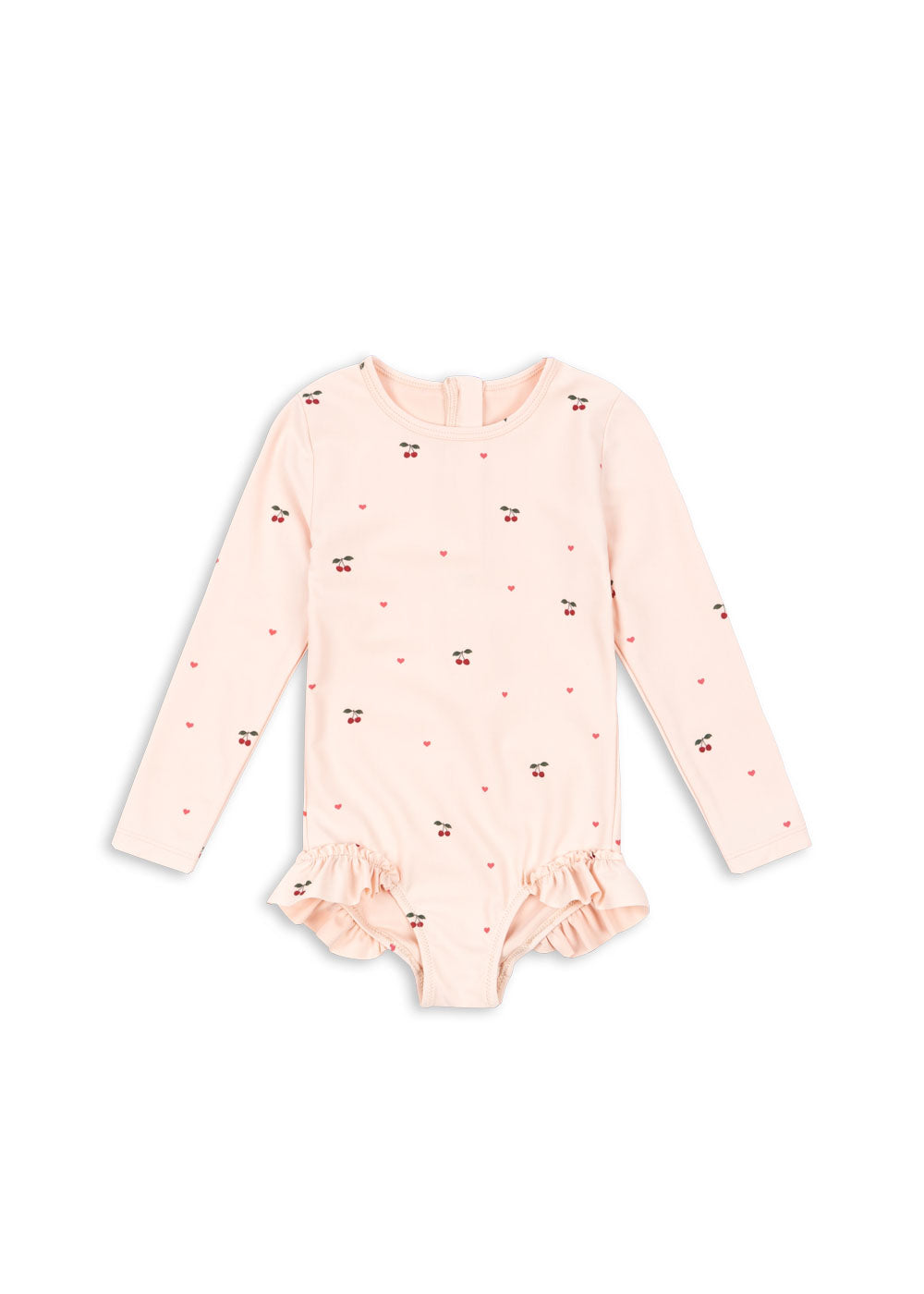 Konges Sløjd MERLE LONG SLEEVE SWIMSUIT - cherry coeur rose
