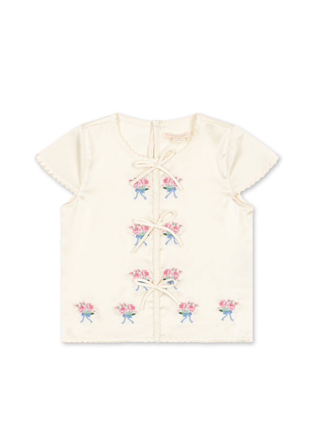 Konges Sløjd SHEENY SHORT SLEEVE TOP - buttercream