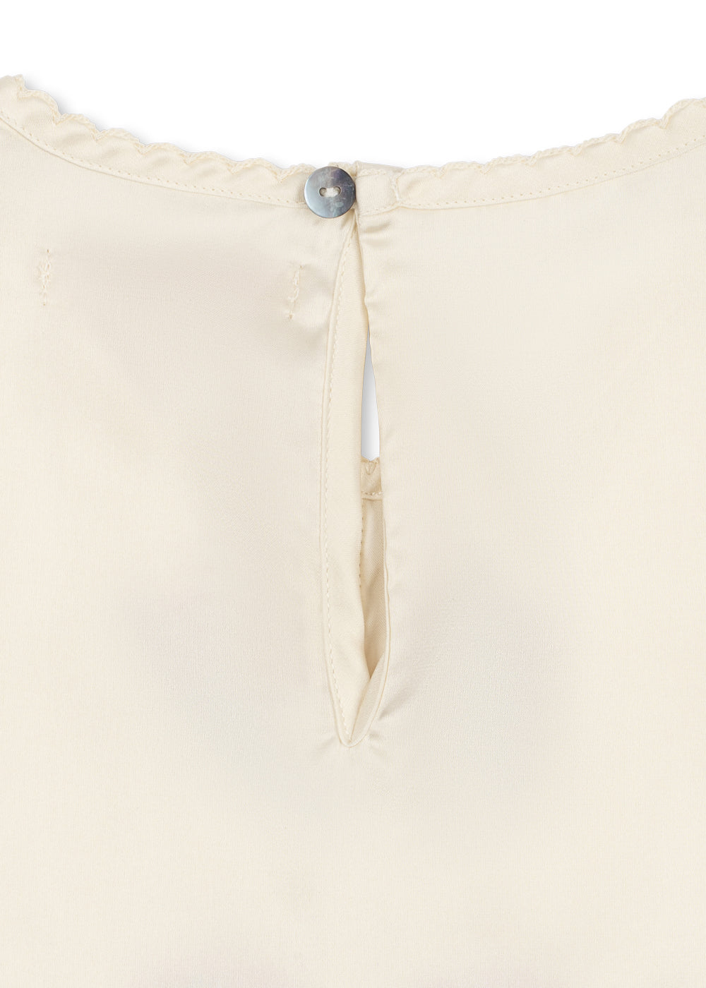Konges Sløjd SHEENY SHORT SLEEVE TOP - buttercream