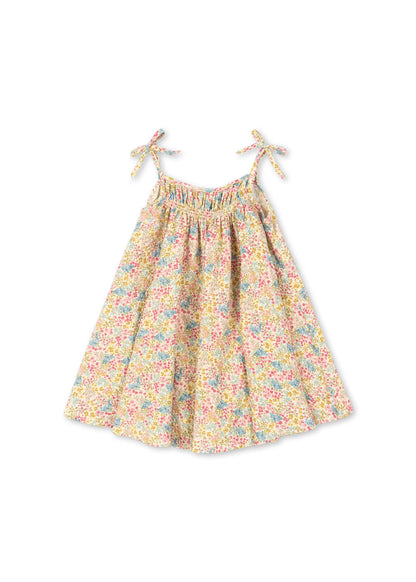 Konges Sløjd Vivian girls seersucker strap dress in Fio Cala