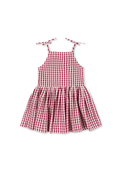 Konges Sløjd ISOTTA DRESS - raspberry check