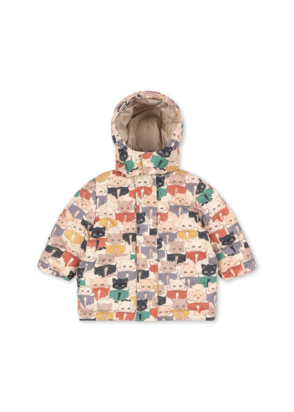 Konges Sløjd Ace Waterproof Puffer Jacket in Like Cats and Dogs