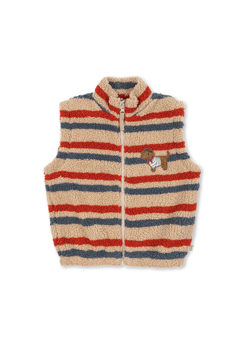 Konges Sløjd Jody Teddy Vest - Tangerine Stripe