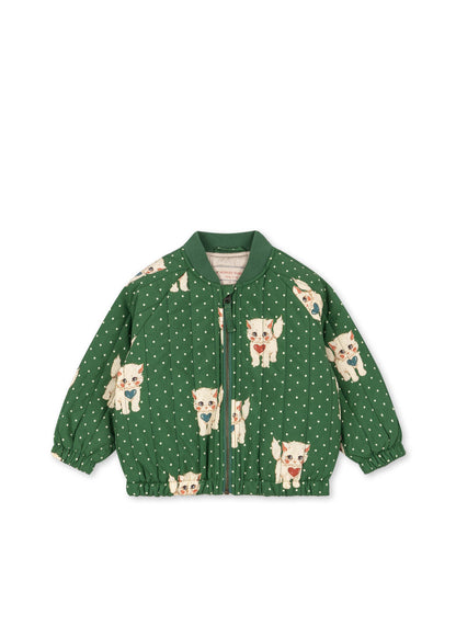 JUNO PRINTED BOMBER JACKET - dot miao verde