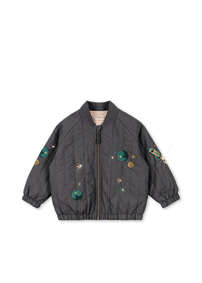 JUNO SEQUIN BOMBER JACKET - magnet