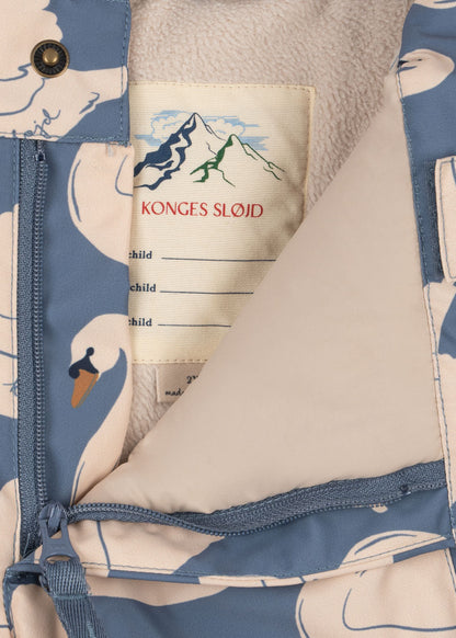 Konges Sløjd Mismou Snow Pants in Swan – leg detail