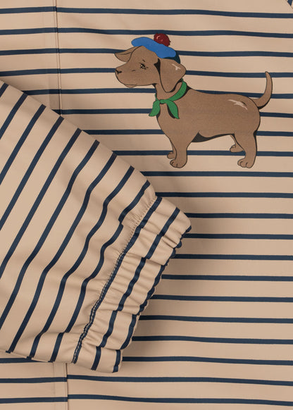 Konges Sløjd Rainy Palme Dog Rain Jacket - Stripe La Mer - image 5