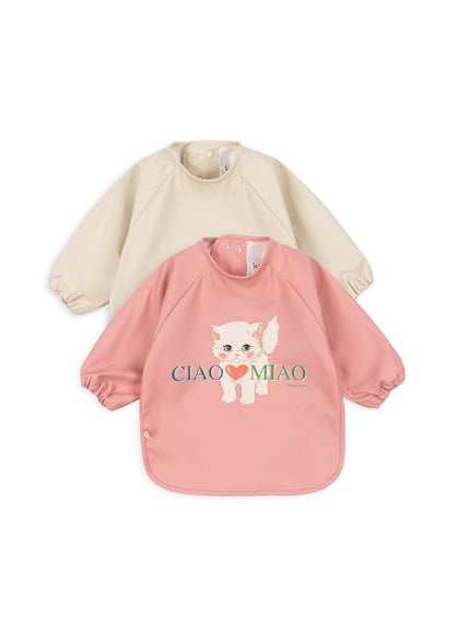 Coming Soon - Konges Sløjd 2 Pack Dinner Bib With Sleeves - Ciao Miao