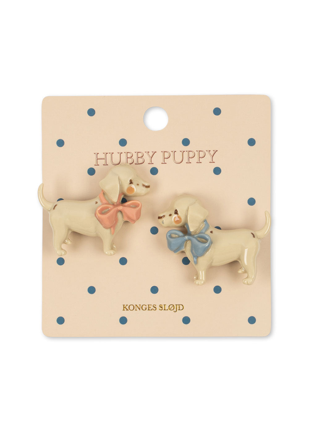 Konges Sløjd 2 Pack Puppy Hair Clip in Creme Brulee