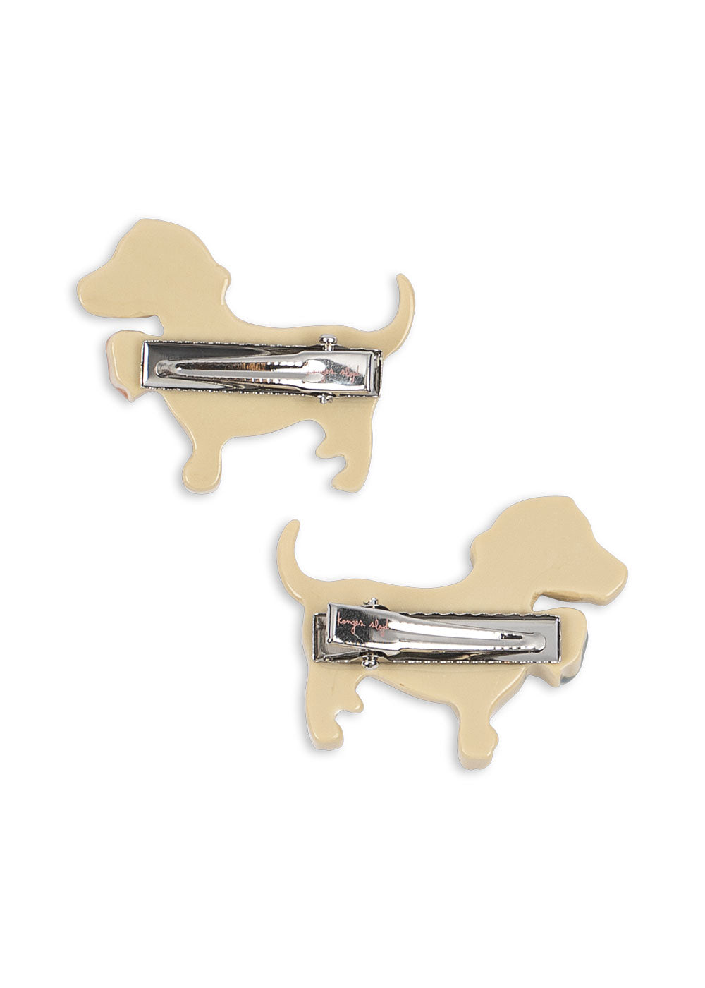 Konges Sløjd Creme Brulee puppy hair clips close-up