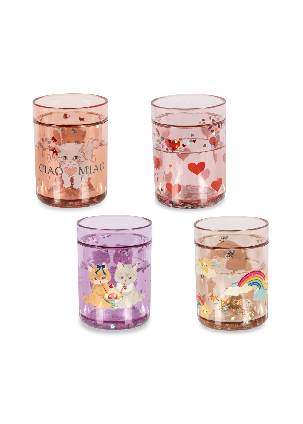 Konges Sløjd 4 Pack Glitter Cups - Multi Glitter