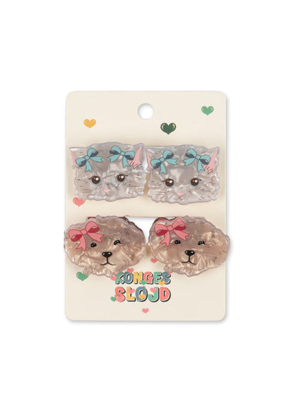 Konges Sløjd 4 Pack Small Hair Claw in Multi