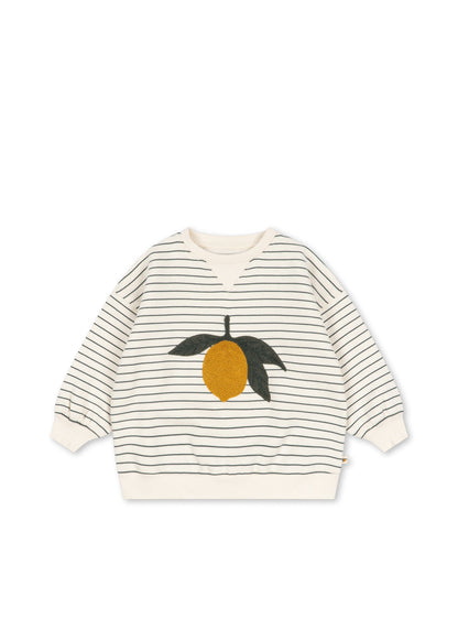 Konges Sløjd Amio Sweatshirt - Cilantro Stripe - image 1