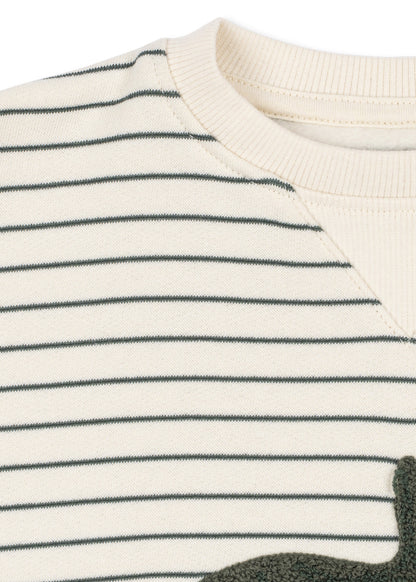 Konges Sløjd Amio Sweatshirt - Cilantro Stripe - image 3