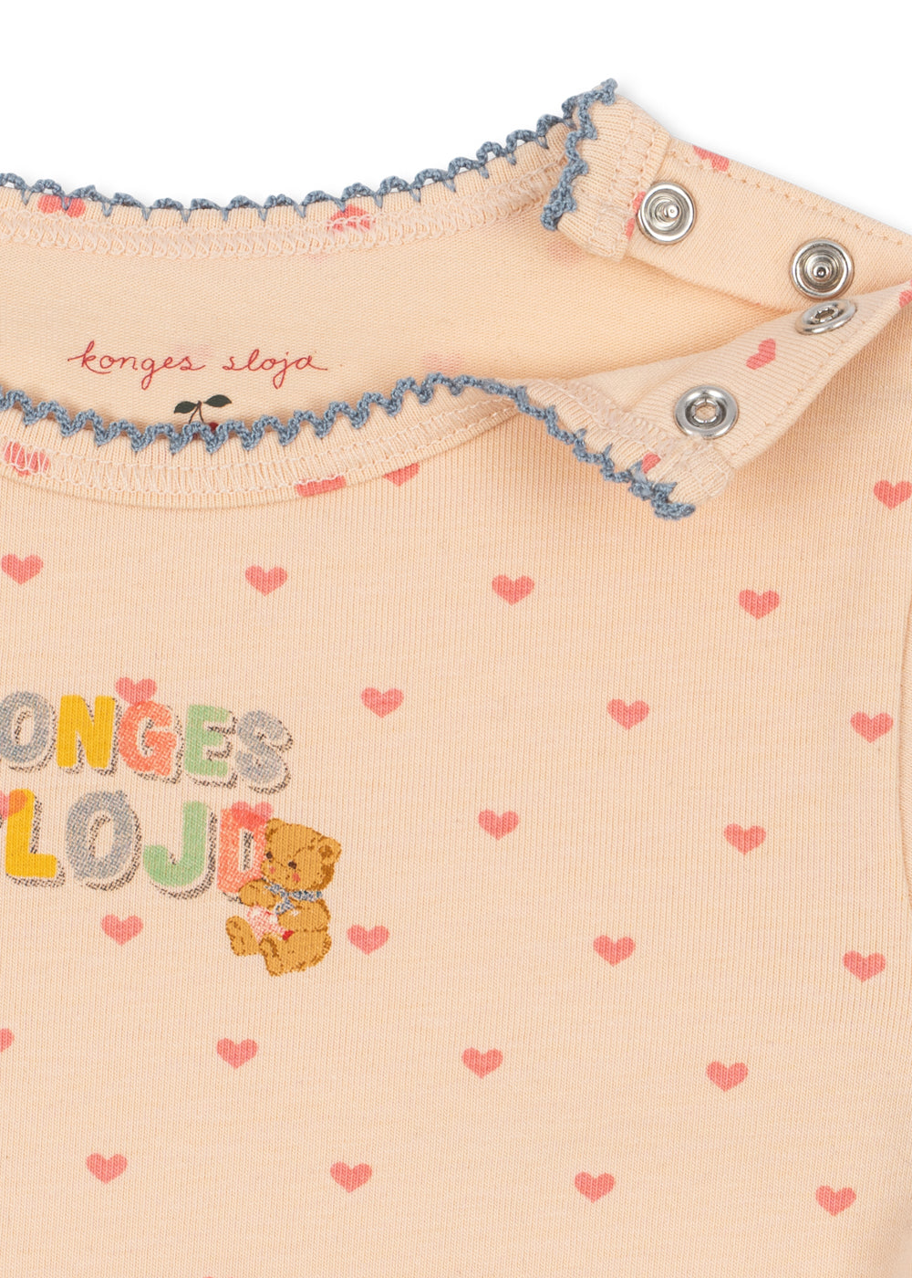 Konges Sløjd Basic Long Sleeve Bodysuit - Teddy Coeur - image 3