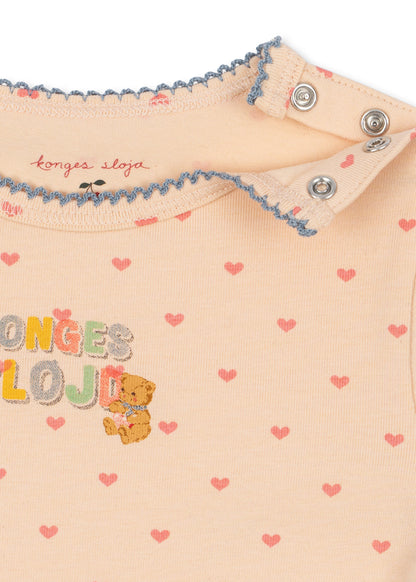 Konges Sløjd Basic Long Sleeve Bodysuit - Teddy Coeur - image 3