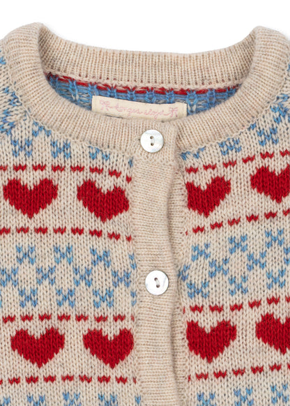 Konges Sløjd Belou Cardigan - Heart lifestyle view