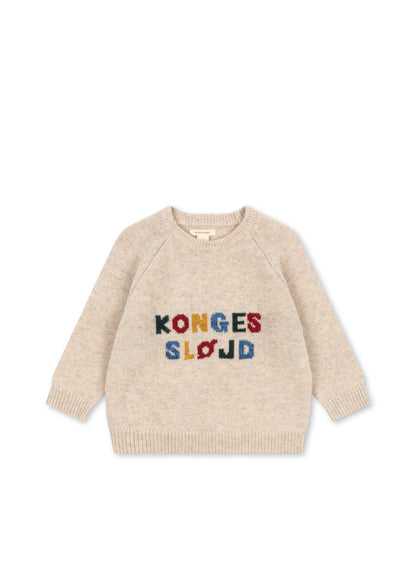 Konges Sløjd Billi Knit Sweater in Off White, front product view