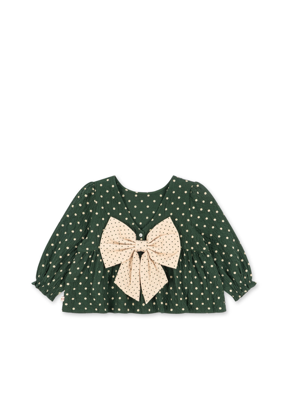 Konges Sløjd Elin Bow Blouse - Dot Marseille — official Konges Sløjd image 3