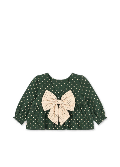 Konges Sløjd Elin Bow Blouse - Dot Marseille — official Konges Sløjd image 3
