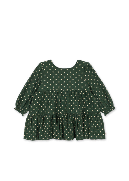 Konges Sløjd Elin Long Sleeve Bow Dress - Dot Marseille product image