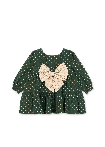 Konges Sløjd Elin Long Sleeve Bow Dress - Dot Marseille — official Konges Sløjd image 2