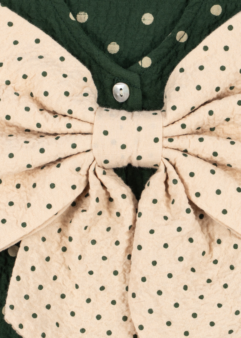 Konges Sløjd Elin Long Sleeve Bow Dress - Dot Marseille — official Konges Sløjd image 3