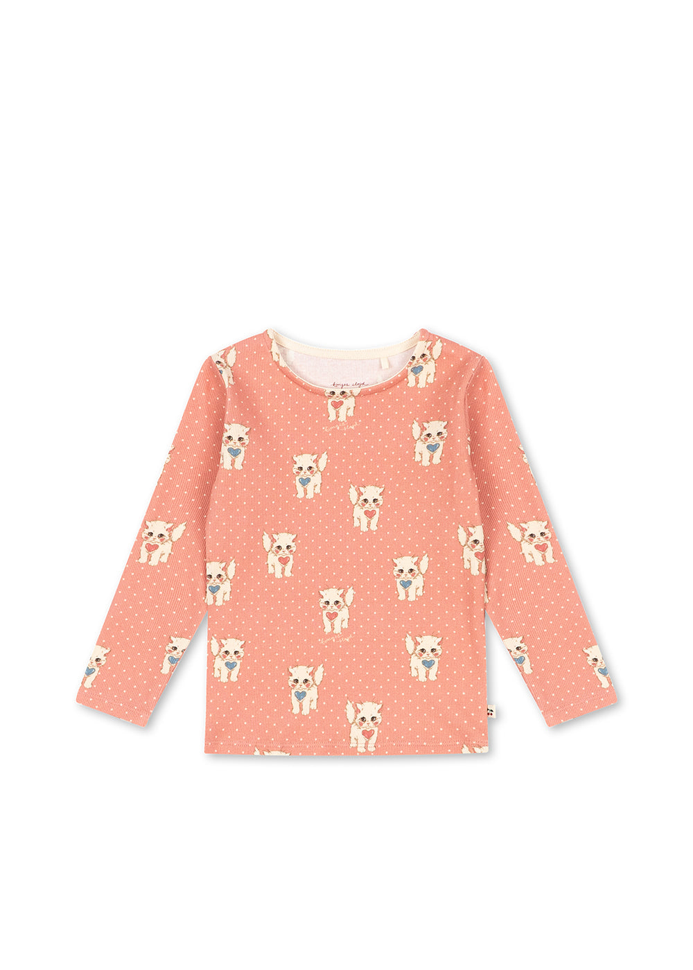 Konges Sløjd Ella Long Sleeve Tee in Ciao Miao Rose