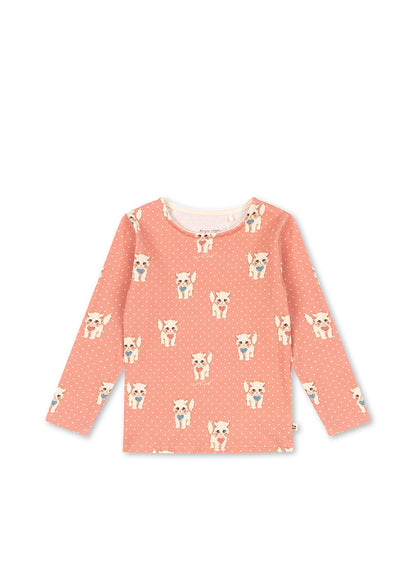 Konges Sløjd Ella Long Sleeve Tee in Ciao Miao Rose