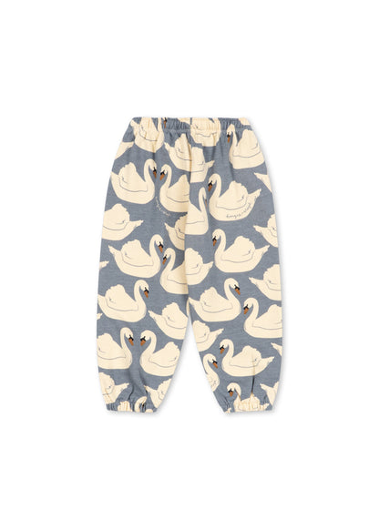 Konges Sløjd Loupy Sweat Pants in Swan, back view