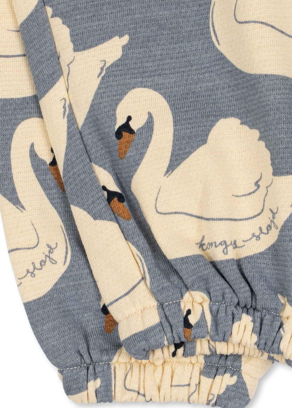 Konges Sløjd Loupy Sweat Pants in Swan, styled view