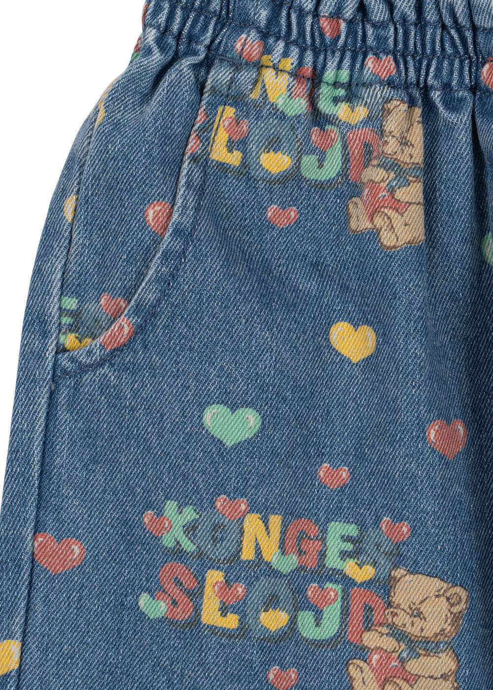 MAGOT FRILL PANTS GOTS - teddy coeur