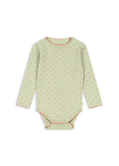 Konges Sløjd Minnie Body GOTS in Coeur Lint